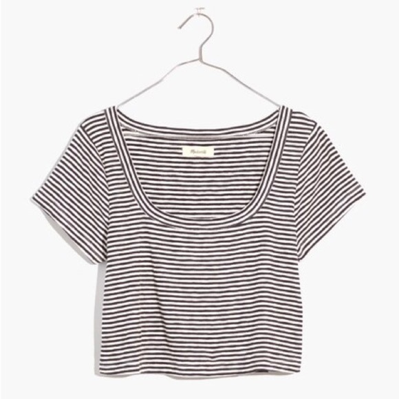 Madewell Westville Crop Tee Deep Coal Size Small - Picture 5 of 9